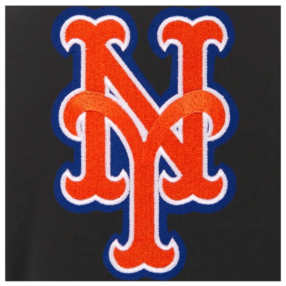New York Mets JH Design Reversible Women Fleece Jacket - Black - Picture 3 of 3